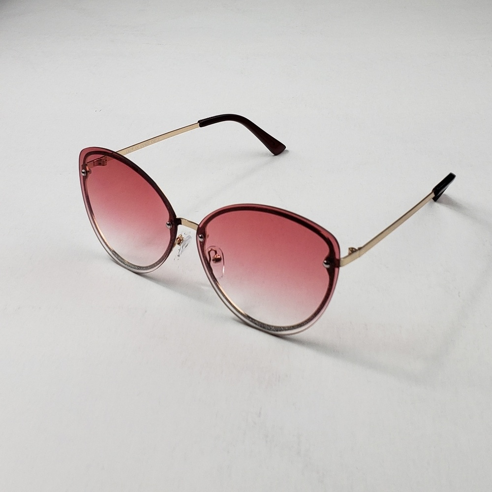 Sparkling Glitter-like Framed Oval Sunglasses